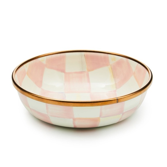 MacKenzie-Childs Rosy Check Relish Dish - Picture 1 of 4